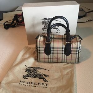 Burberry Haymarket Check Bowling Bag